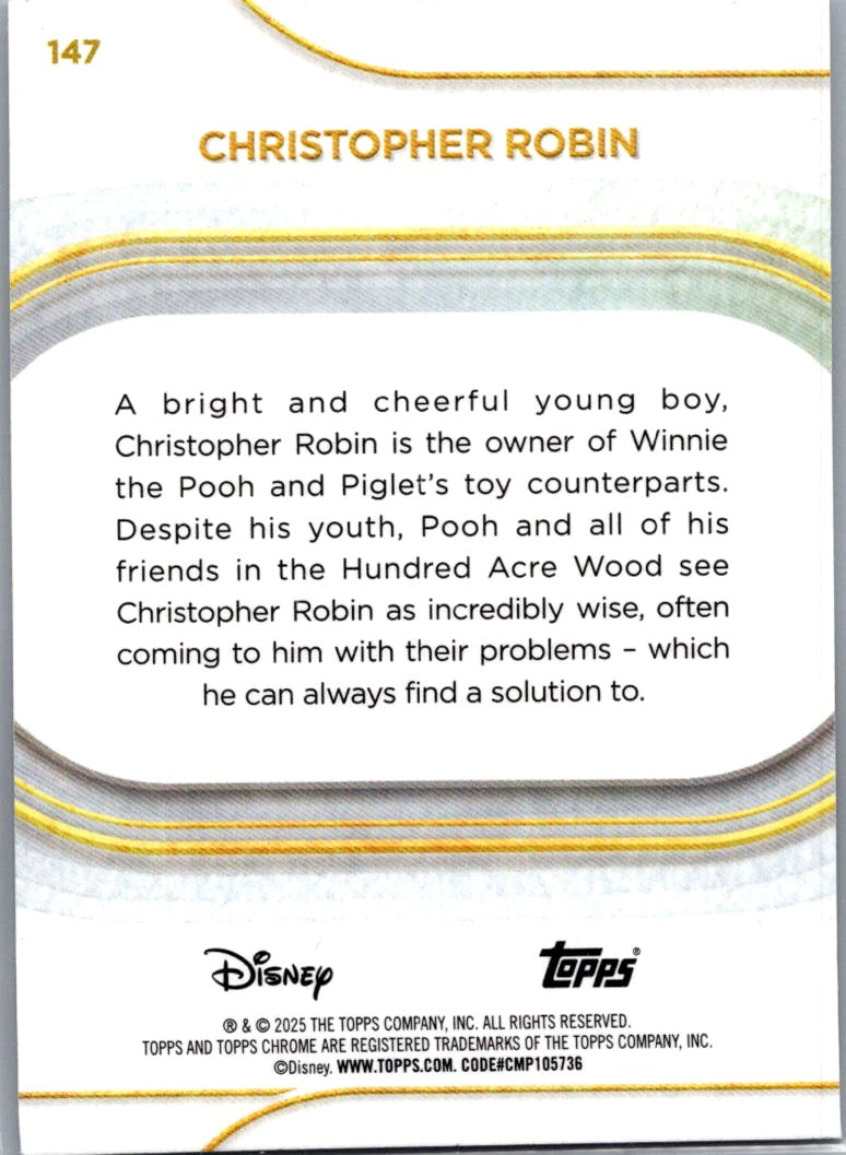 Christopher Robin 2025 Topps Chrome Disney #147