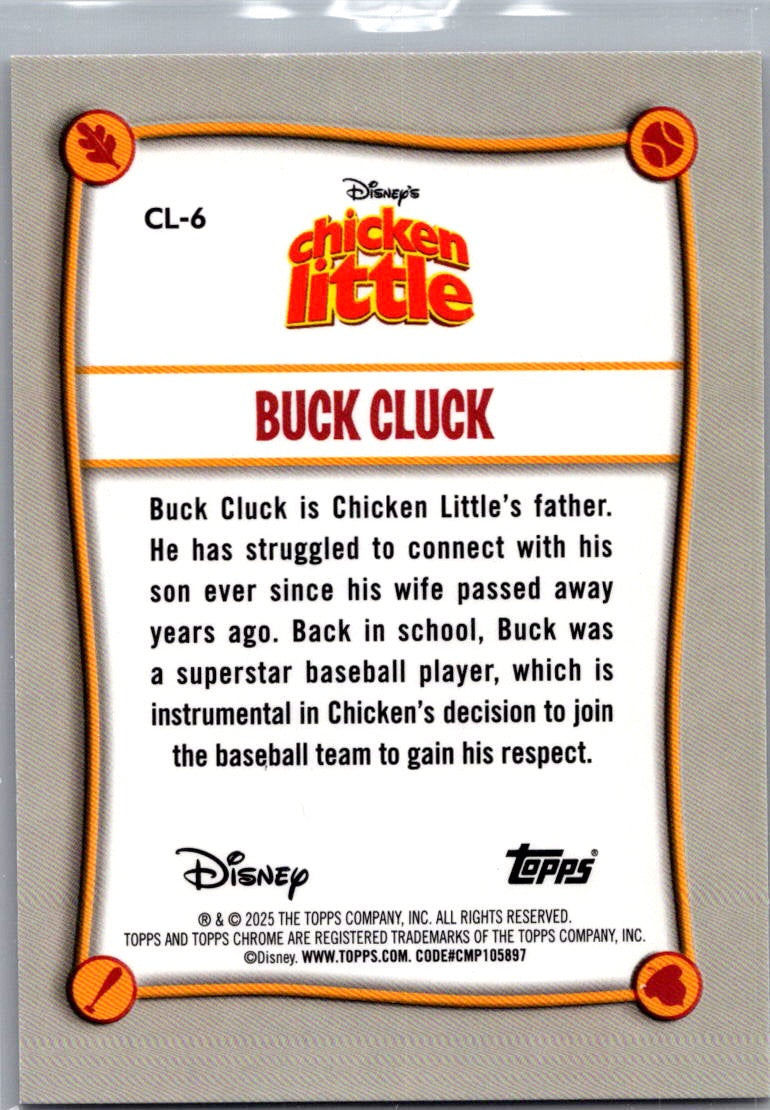 Buck Cluck 2026 Topps Disney Chrome Chicken Little #CL-6