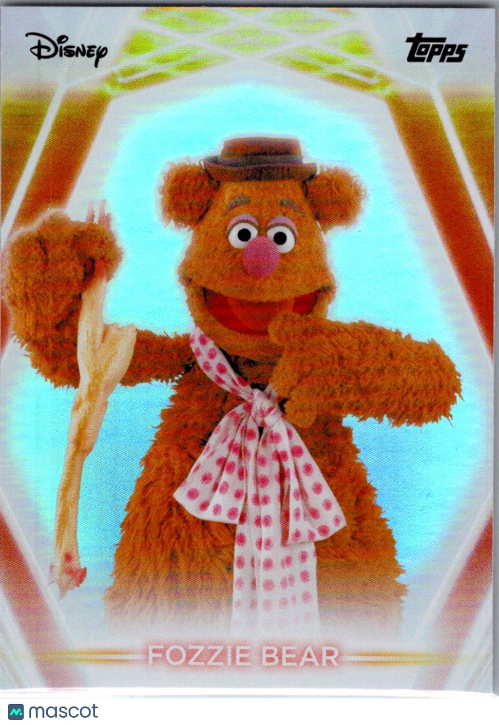 Fozzie Bear 2026 Topps Disney Neon Rainbow Foil #192