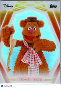 Fozzie Bear 2026 Topps Disney Neon Rainbow Foil #192