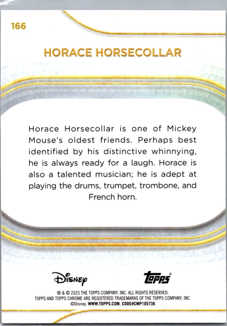 2025 Topps Chrome Disney Horace Horsecollar #166