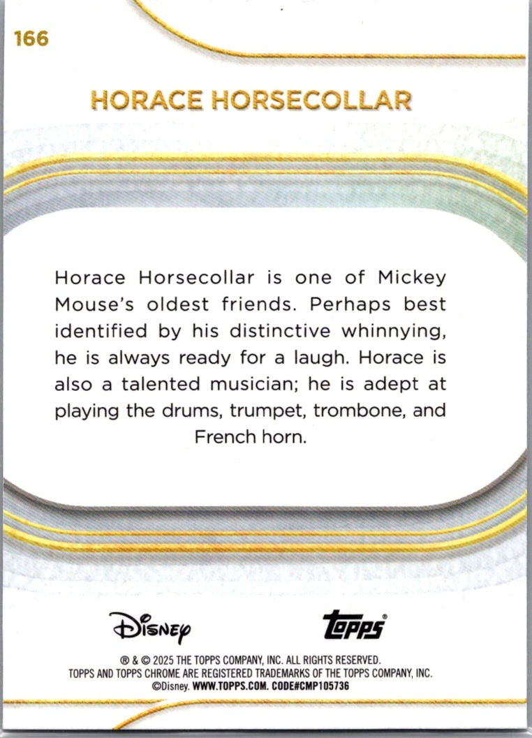 2025 Topps Chrome Disney Horace Horsecollar #166