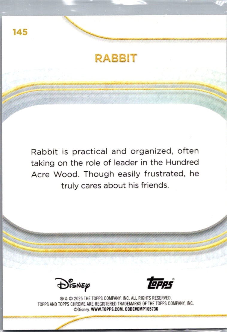 2025 Topps Chrome Disney Rabbit #145