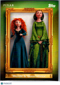 2026 Topps Disney Neon Merida & Queen Elinor #FF-17
