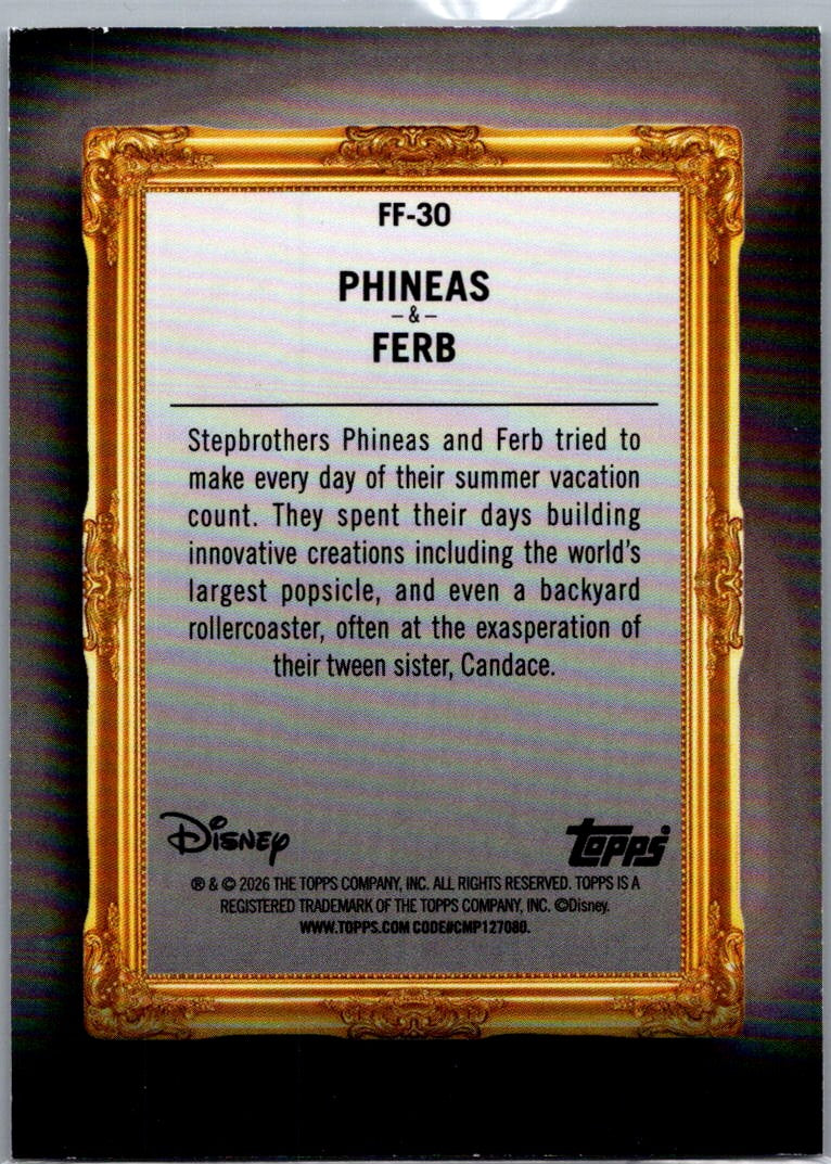 2026 Topps Disney Neon Phineas & Ferb #FF-30