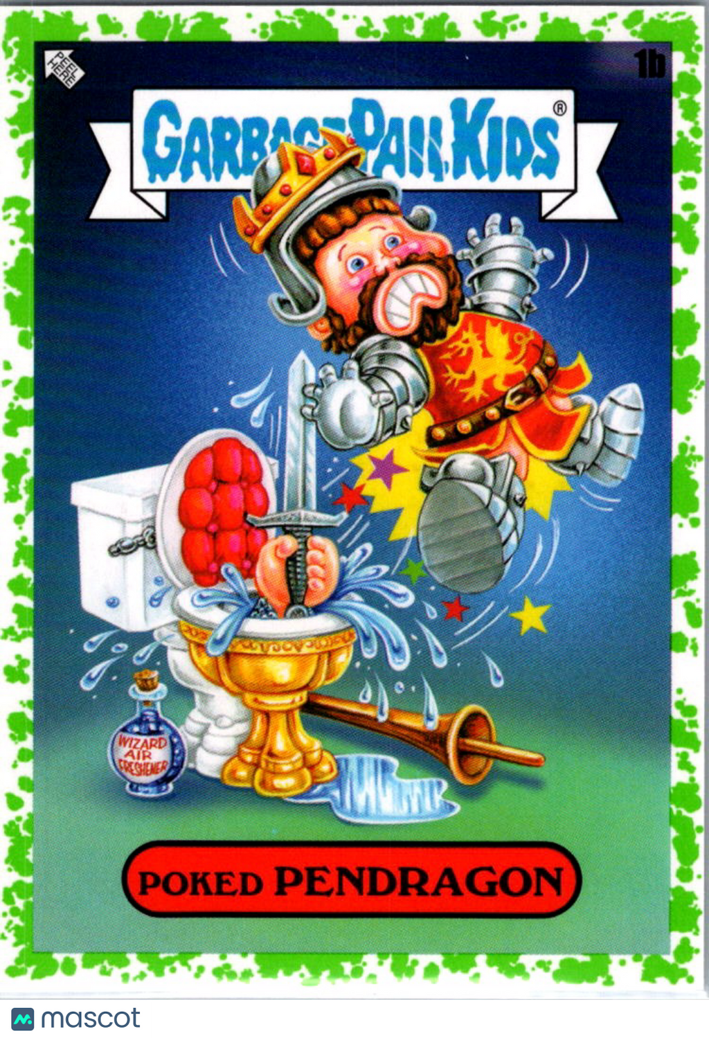 2022 Topps Garbage Pail Kids Book Worms Poked Pendragon #1b