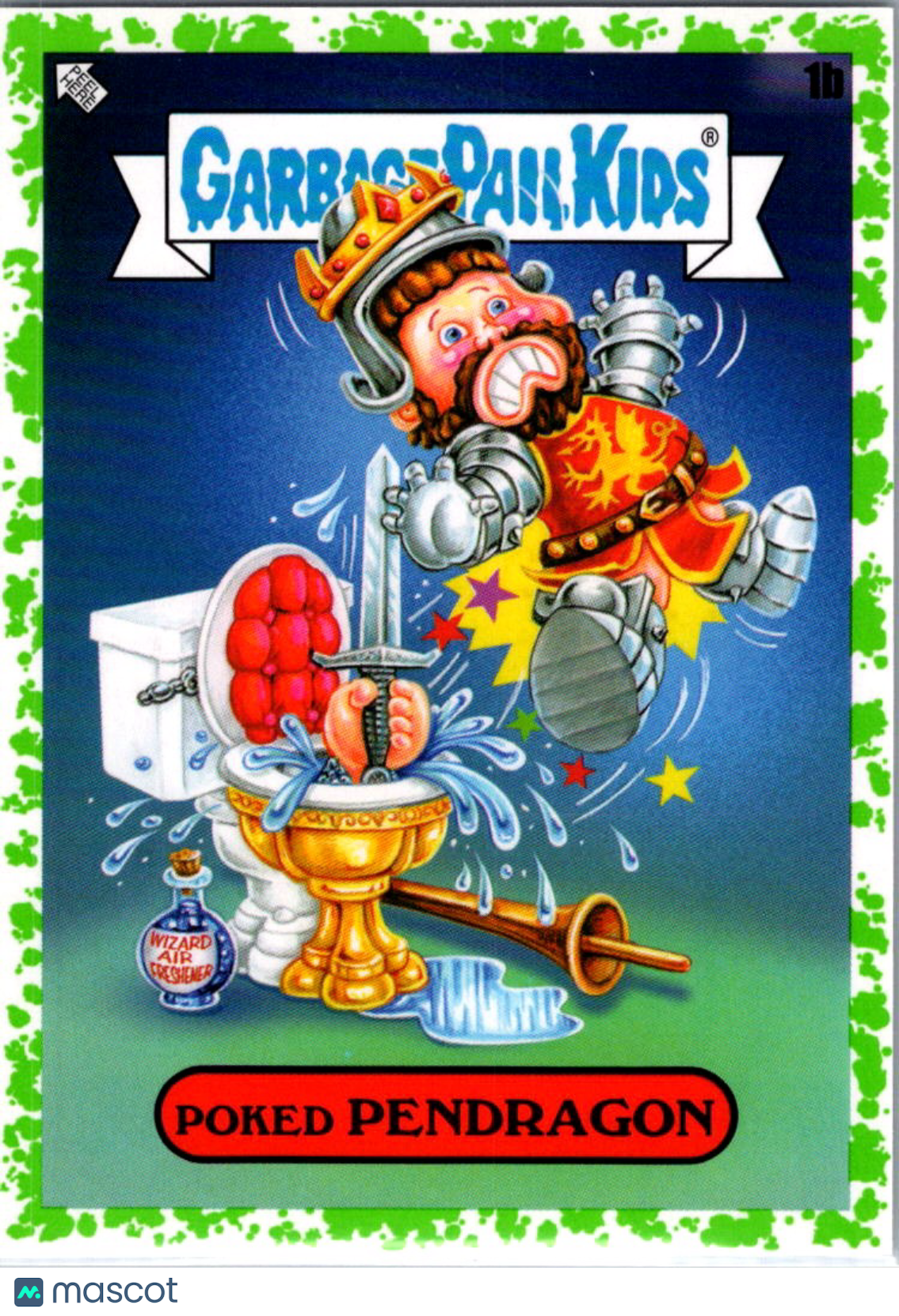 2022 Topps Garbage Pail Kids Book Worms Poked Pendragon #1b