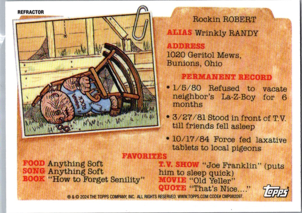 2024 Topps Garbage Pail Kids Chrome Noah Body #279b