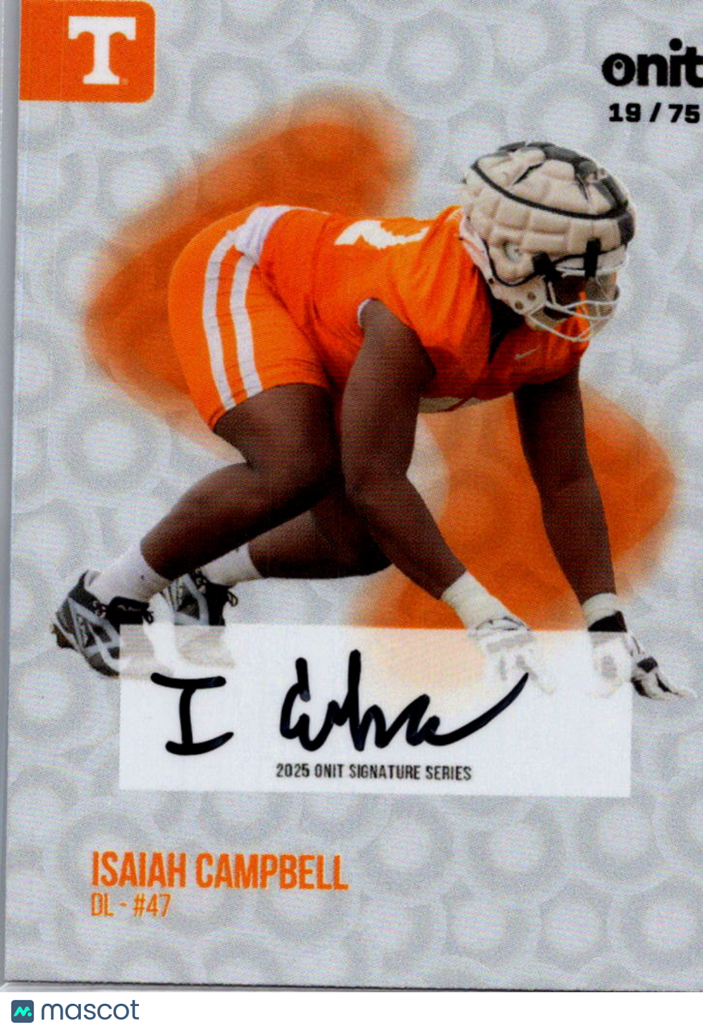 2025 ONIT Signature Series Isaiah Campbell #S-10 /75 Auto