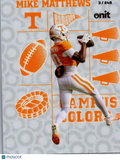 2025 ONIT Tennessee Volunteers Campus Colors Mike Matthews #CC-25 /249