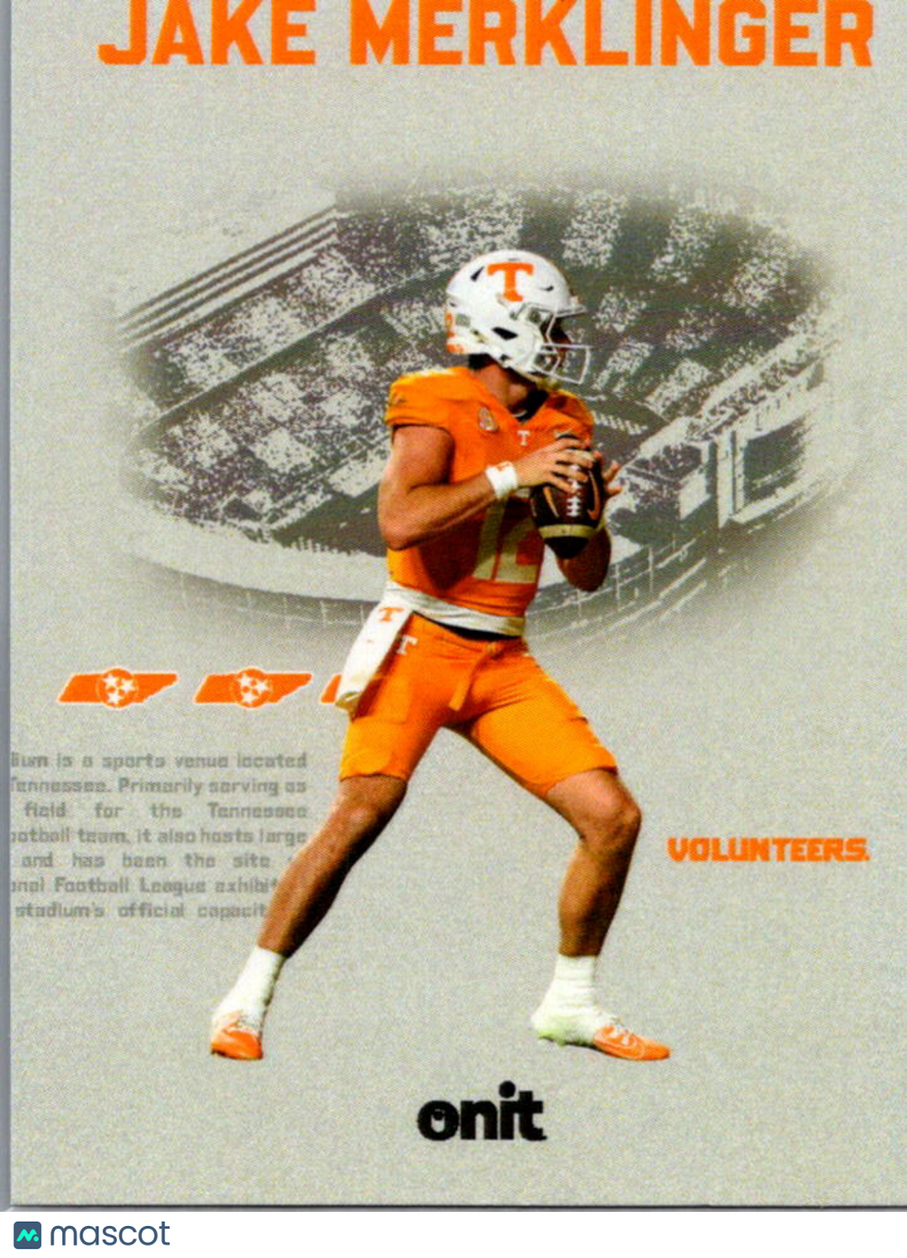 2025 ONIT Tennessee Volunteers Jake Merklinger #VS-11