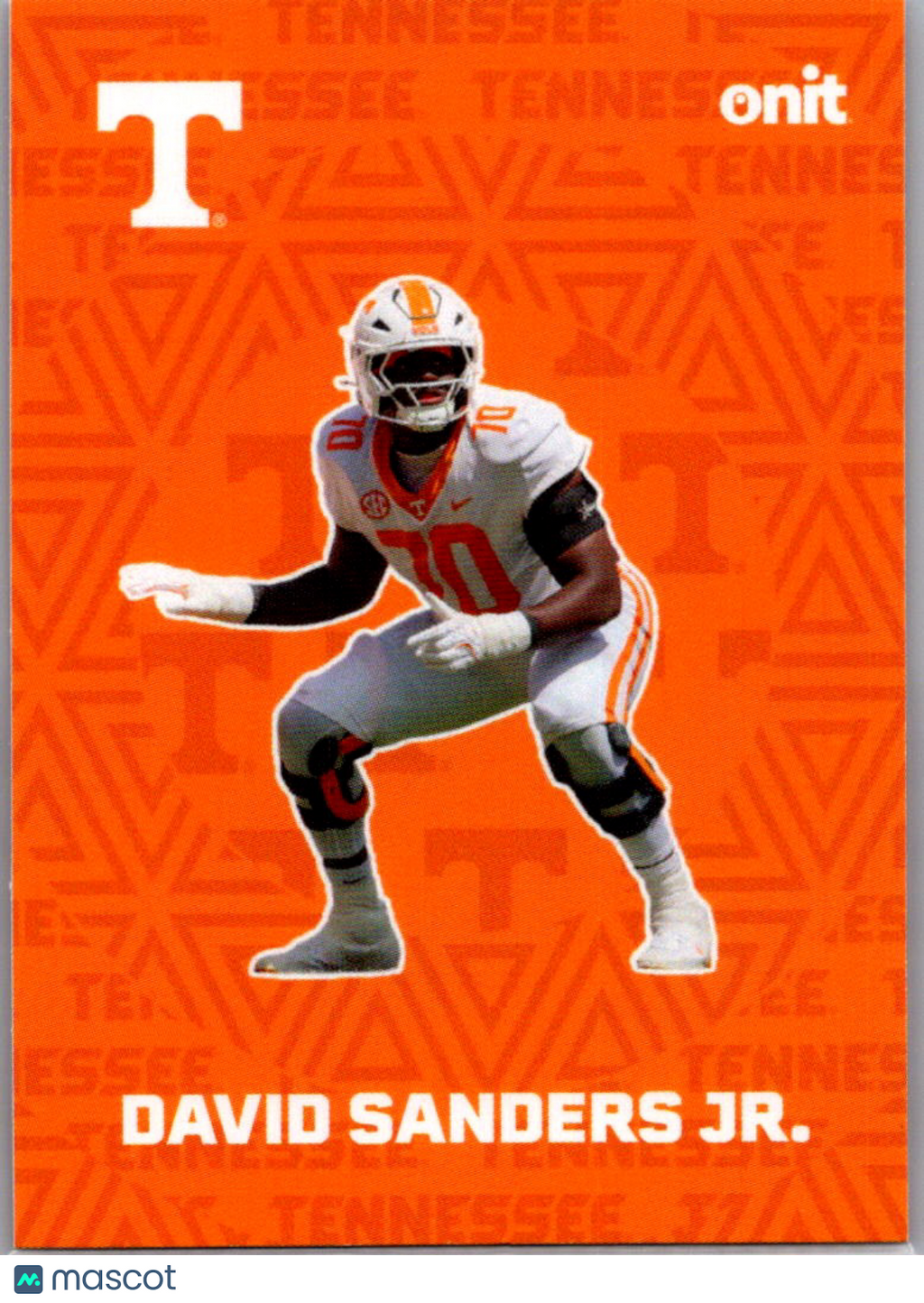 2025 ONIT Athlete Tennessee Volunteers Football David Sanders Jr. #F-10