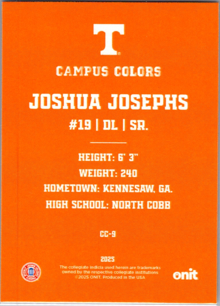 2025 ONIT Campus Colors Joshua Josephs #CC-9
