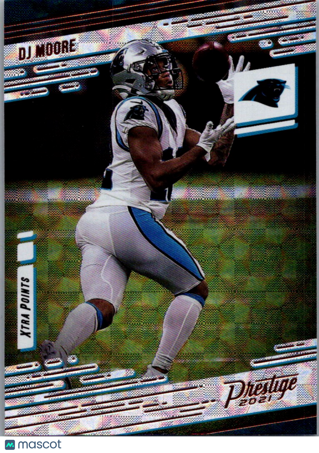 2021 Panini Prestige DJ Moore #75 Xtra Points Sunburst