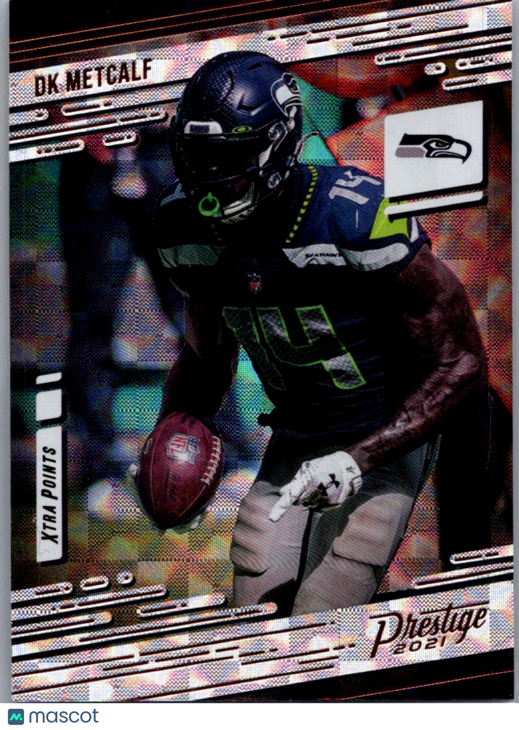 2021 Panini Prestige DK Metcalf #195 Xtra Points Sunburst