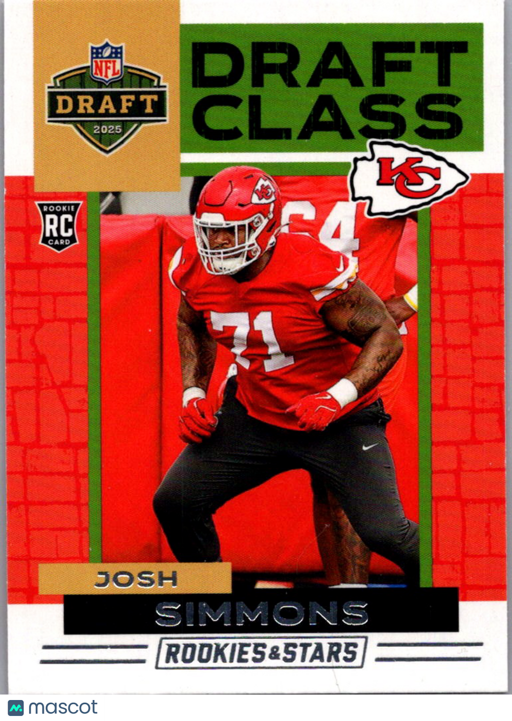 2025 Panini Rookies & Stars Draft Class Josh Simmons #12 RC