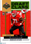 2025 Panini Rookies & Stars Draft Class Josh Simmons #12 RC