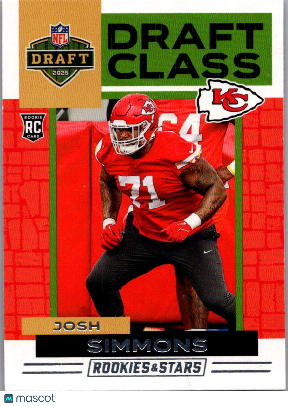 2025 Panini Rookies & Stars Draft Class Josh Simmons #12 RC