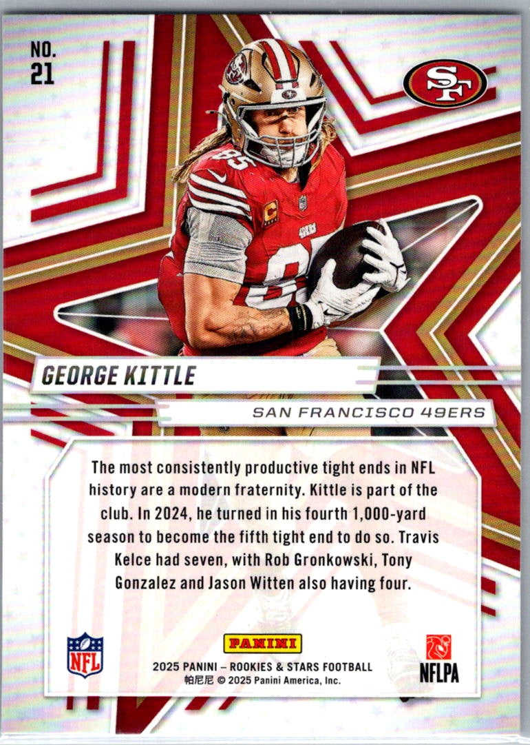 2025 Panini Rookies & Stars Football George Kittle #21