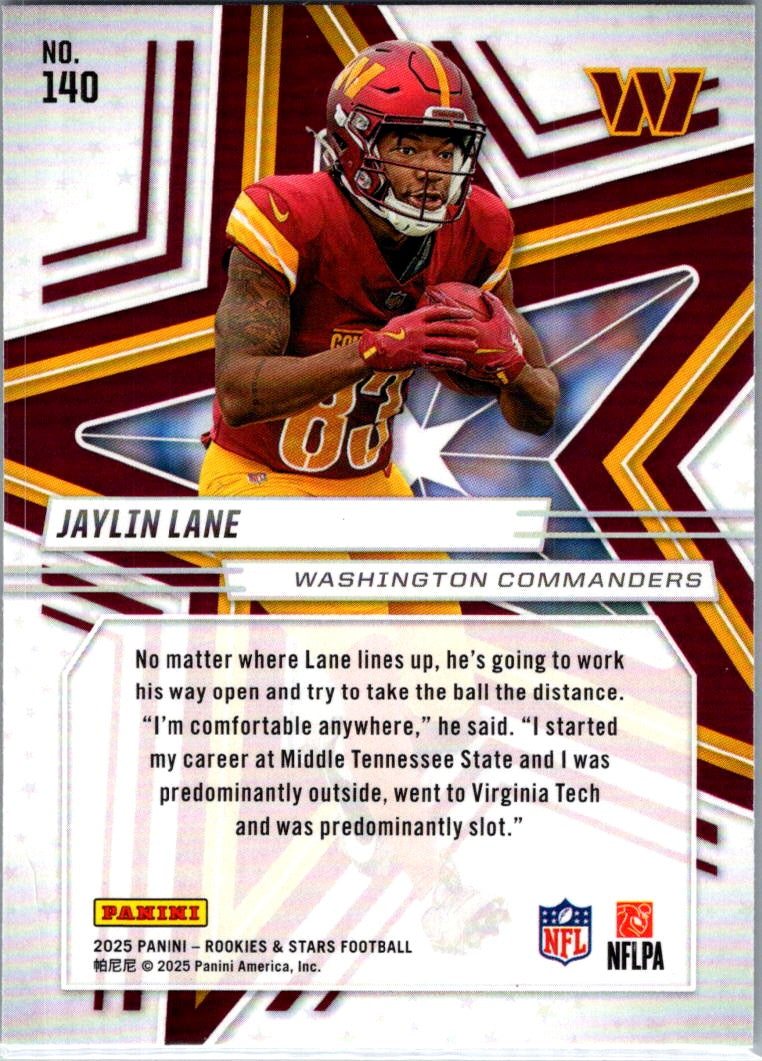 2025 Panini Rookies & Stars Jaylin Lane #140 RC