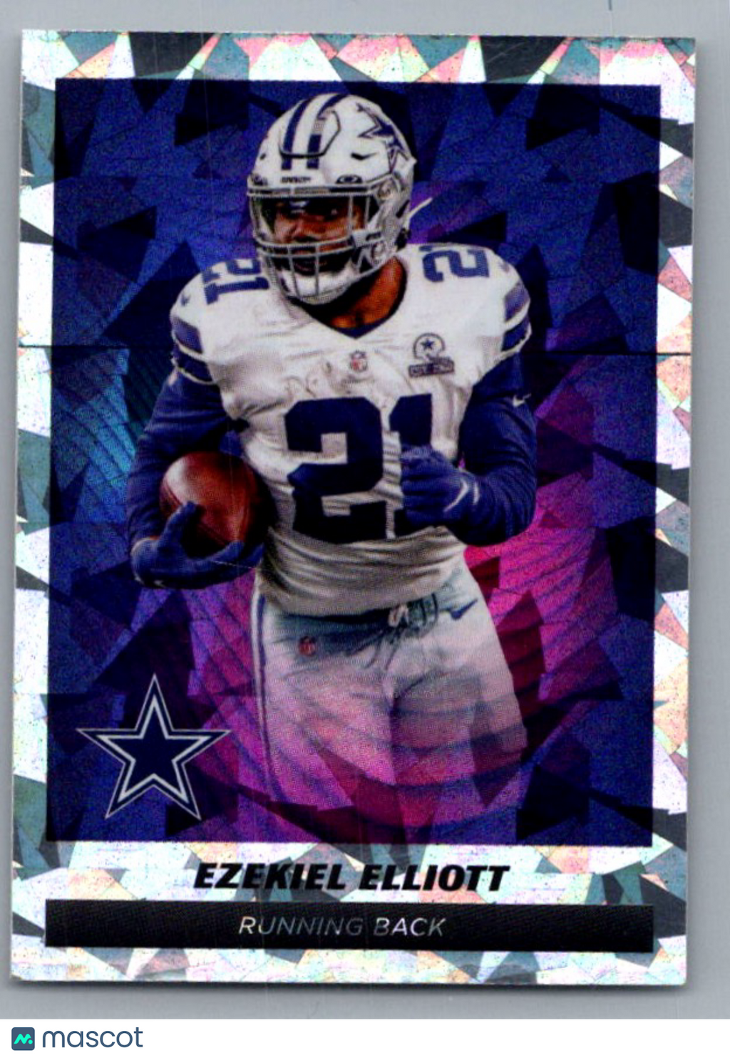 2021 Panini Sticker & Cards Ezekiel Elliott #296 Cracked Ice