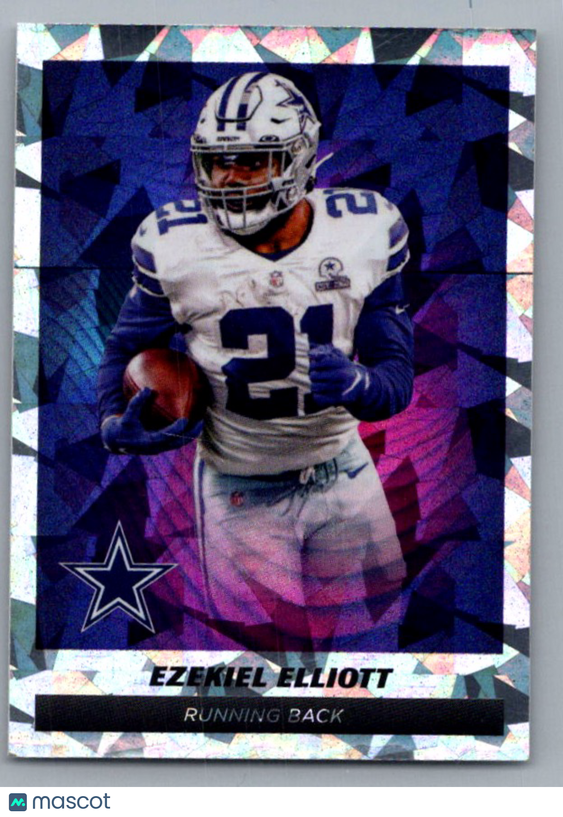 2021 Panini Sticker & Cards Ezekiel Elliott #296 Cracked Ice
