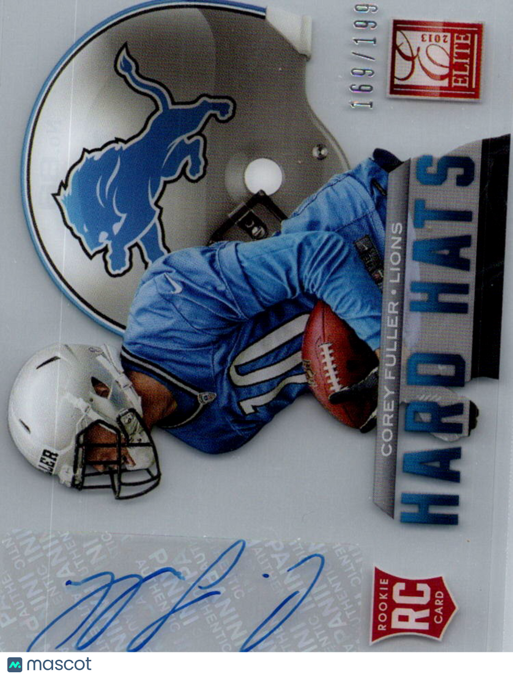 2013 Panini Elite Hard Hats Corey Fuller #88 /199 RC Auto