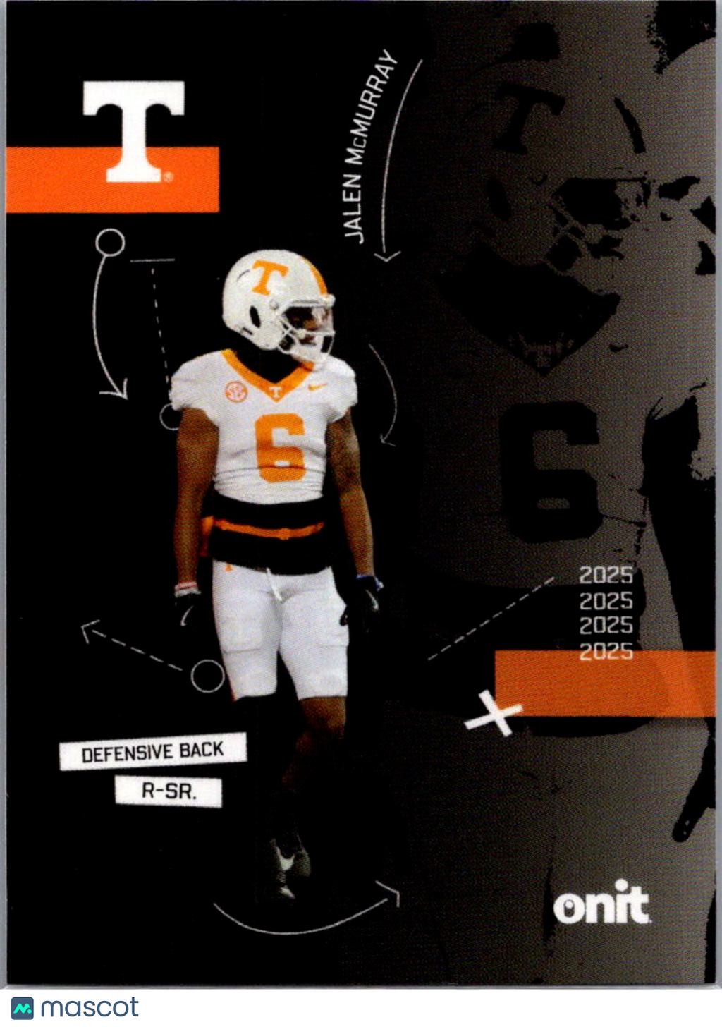 2025 ONIT Tennessee Volunteers Jalen McMurray #SIL-10