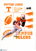 2025 ONIT Gameday Tennessee Volunteers Campus Colors Peyton Lewis #CC-27