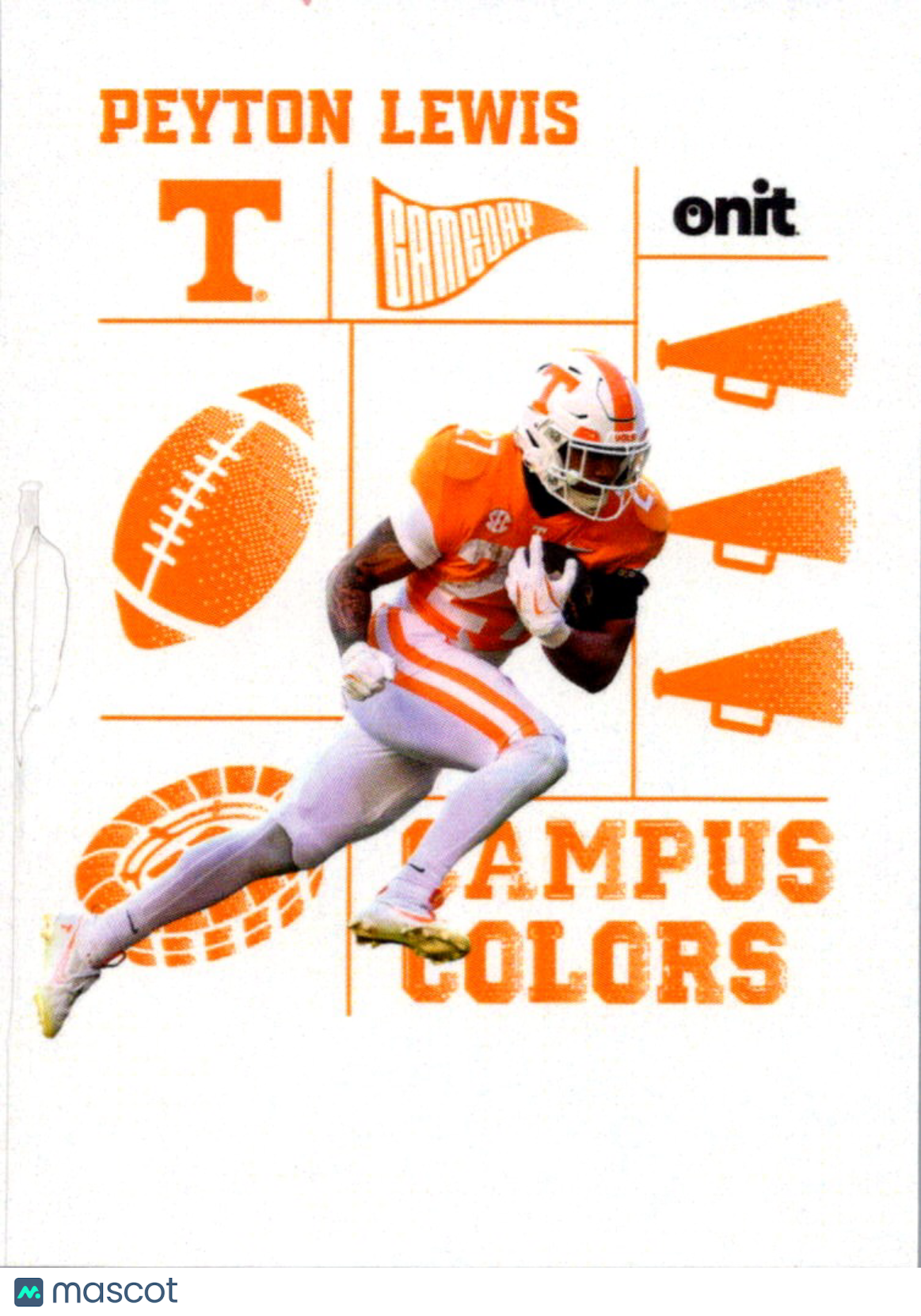 2025 ONIT Gameday Tennessee Volunteers Campus Colors Peyton Lewis #CC-27