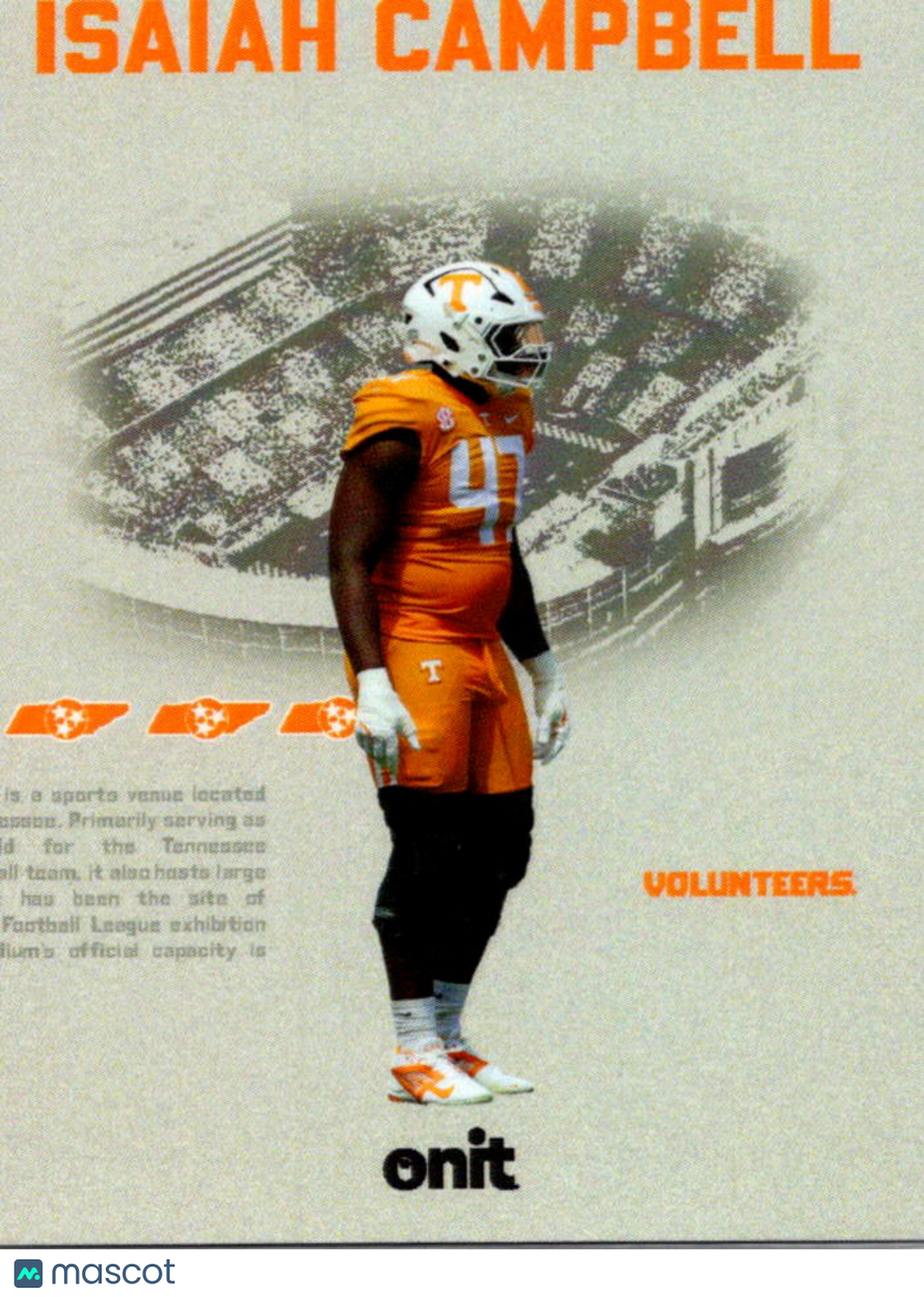 2025 ONIT Athlete Tennessee Volunteers Isaiah Campbell #VS-6