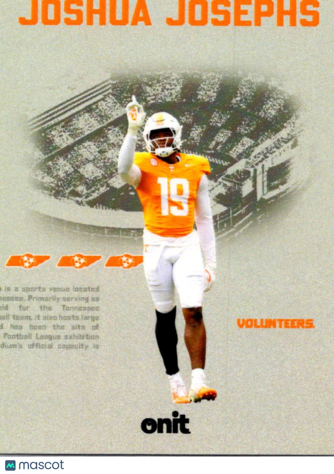 2025 ONIT Athlete Tennessee Volunteers Joshua Josephs #VS-2