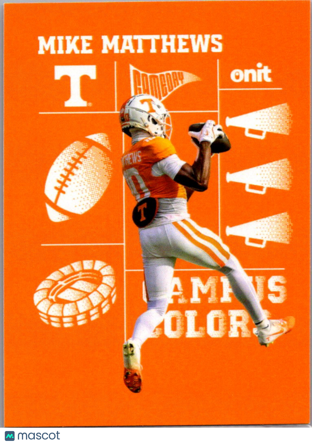 2025 ONIT Tennessee Volunteers Mike Matthews #CC-10 Campus Colors