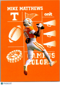 2025 ONIT Tennessee Volunteers Mike Matthews #CC-10 Campus Colors