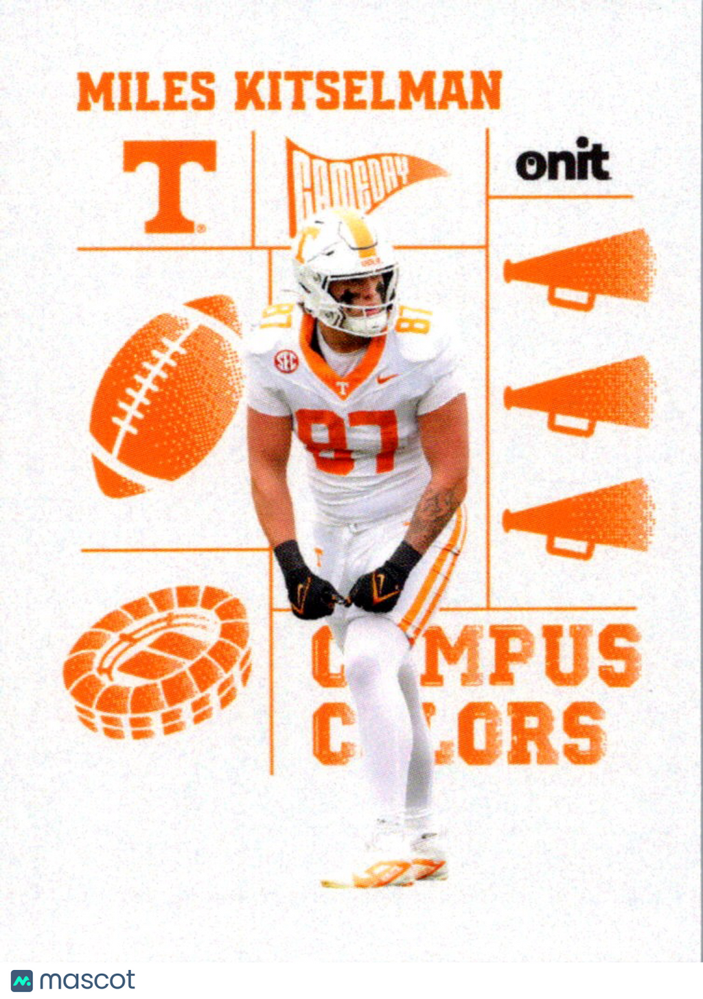2025 ONIT Athlete Tennessee Volunteers Campus Colors Miles Kitselman #CC-26