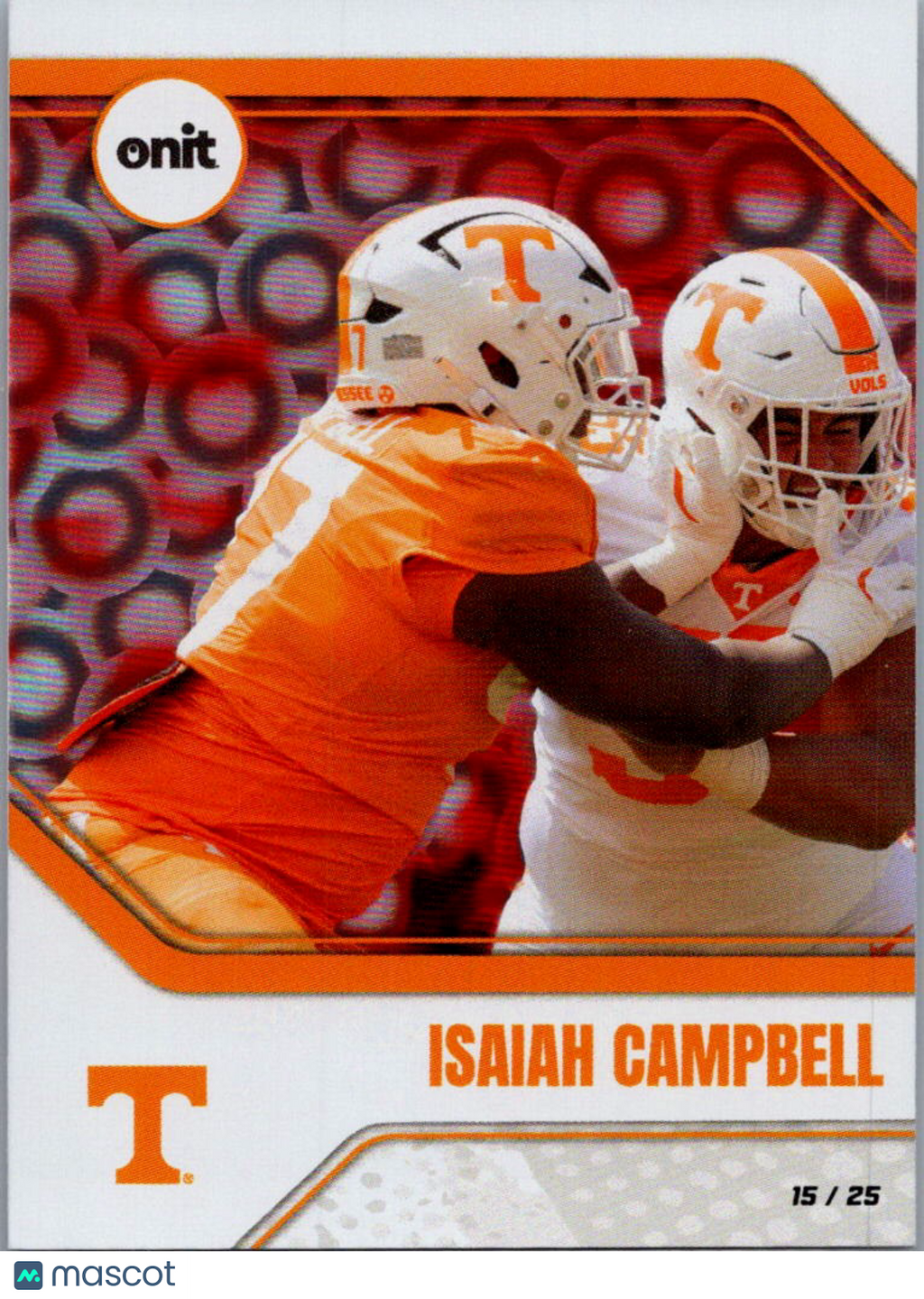 2025 Onit Tennessee Volunteers Isaiah Campbell #P-13 /25