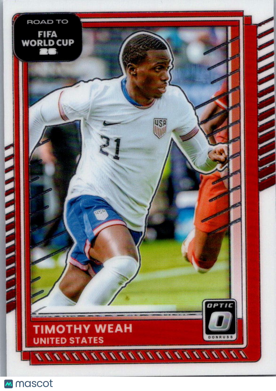 2025 Panini Donruss Optic Road to FIFA World Cup 26 Timothy Weah #21