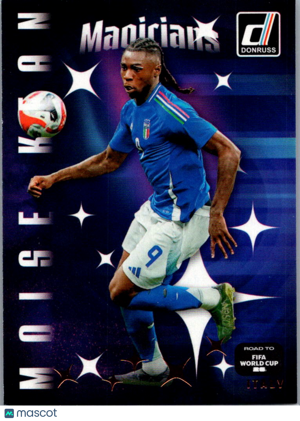 2025 Panini Donruss Road to FIFA World Cup 26 Magicians Moise Kean #1