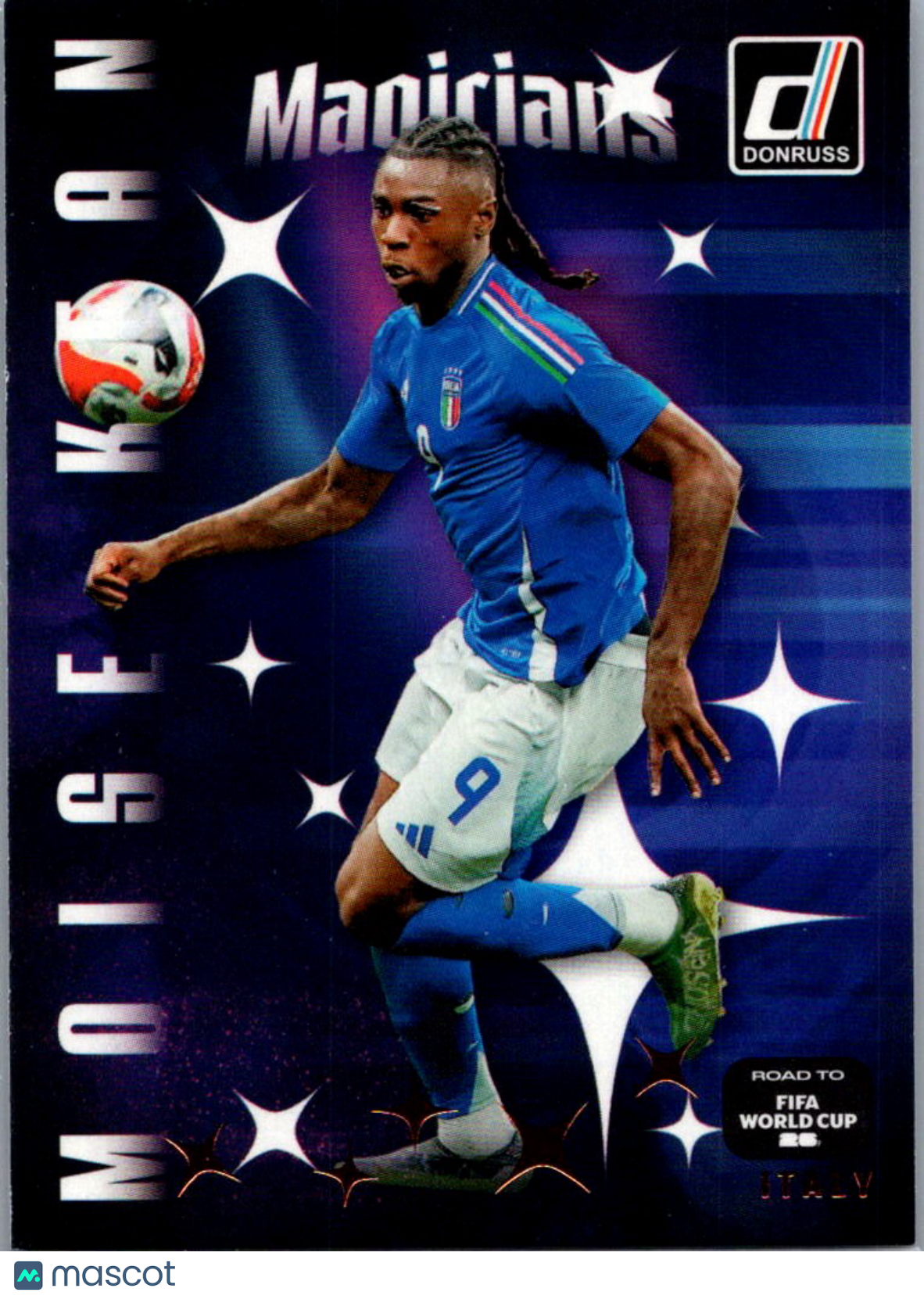 2025 Panini Donruss Road to FIFA World Cup 26 Magicians Moise Kean #1