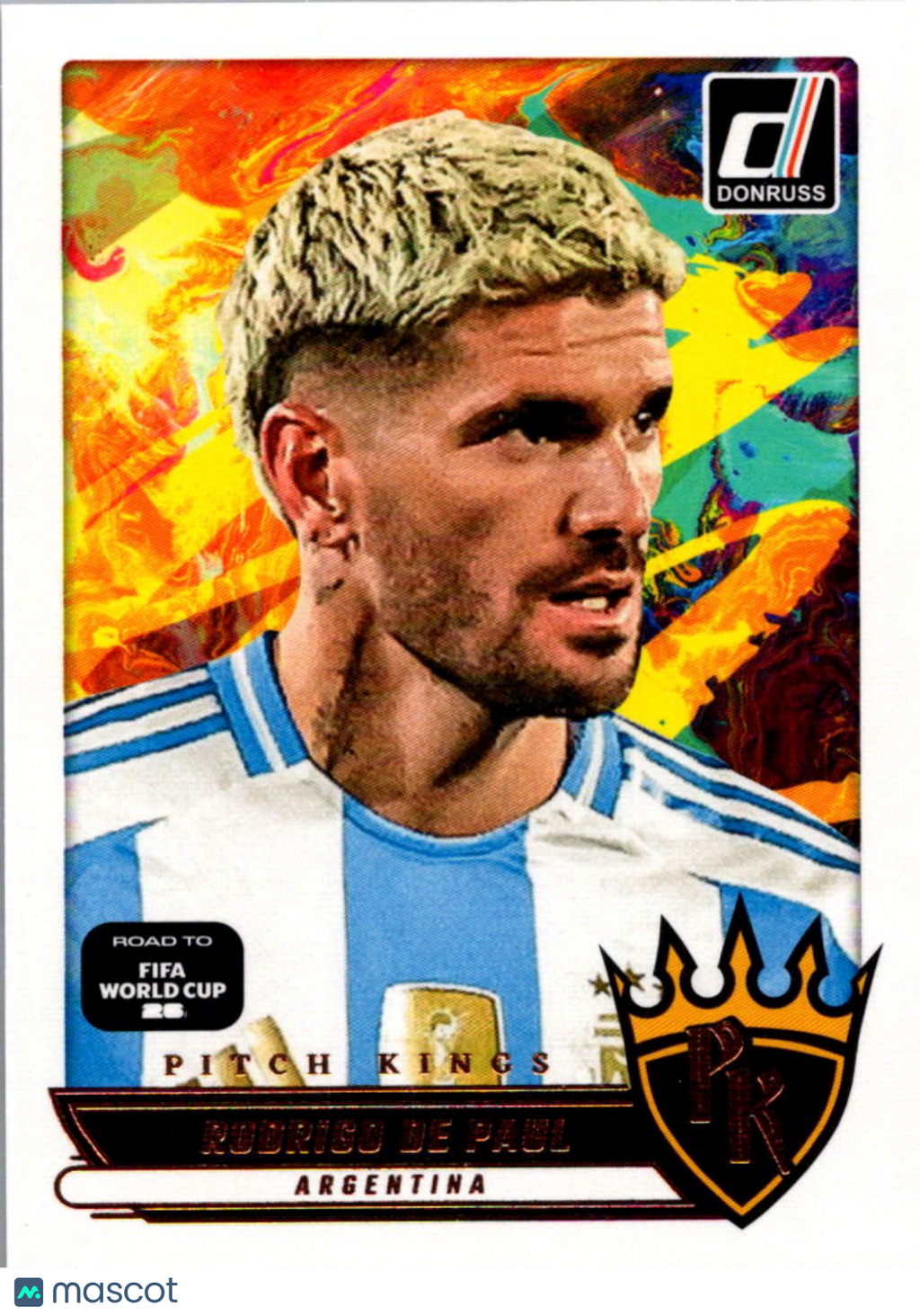 2025 Panini Donruss Road to FIFA World Cup 26 Rodrigo De Paul #14 Rookie Kings