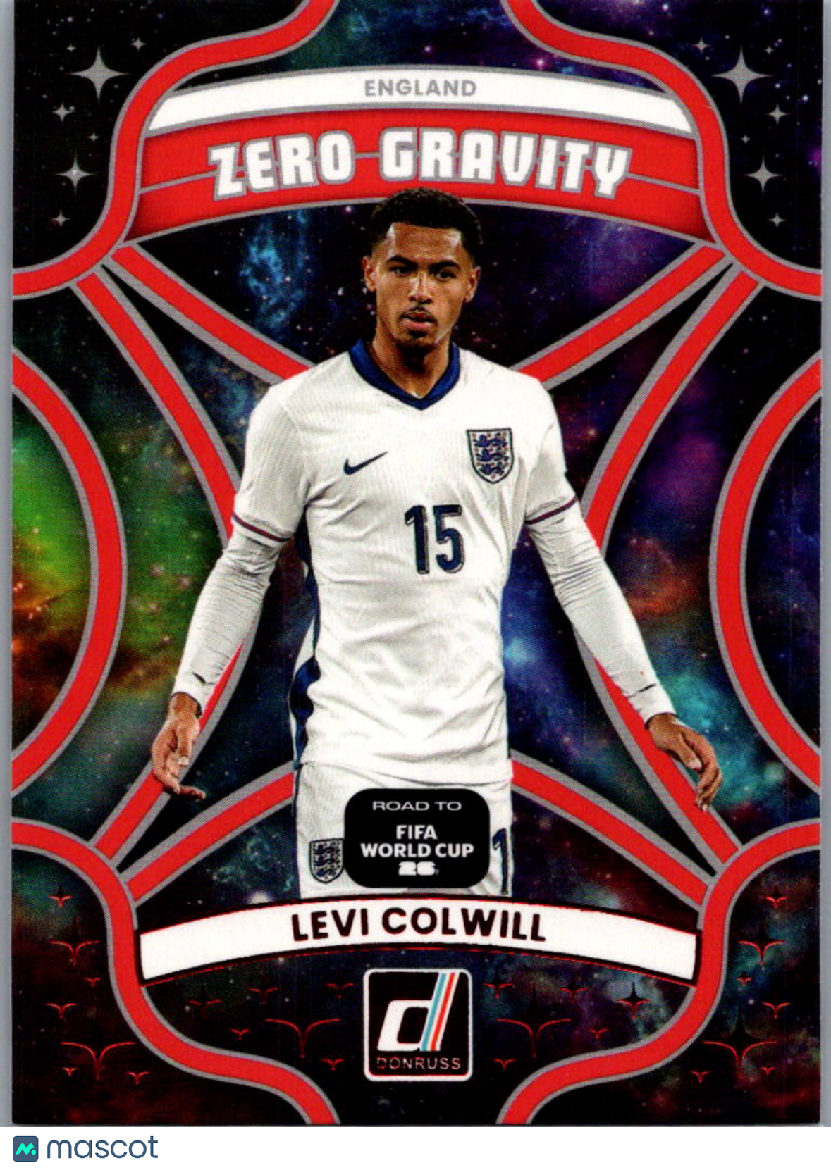 2025 Donruss Road to FIFA World Cup 26 Soccer Levi Colwill #25 Red Zero Gravity
