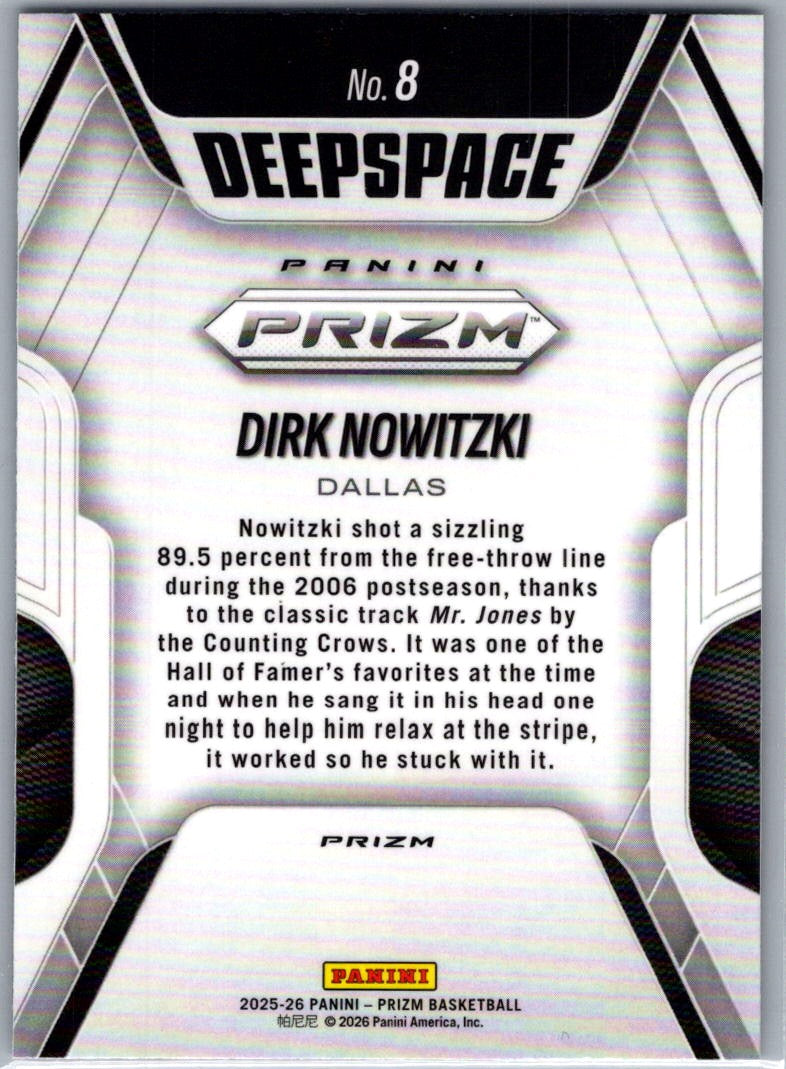 2026 Panini Prizm Deep Space Dirk Nowitzki #8
