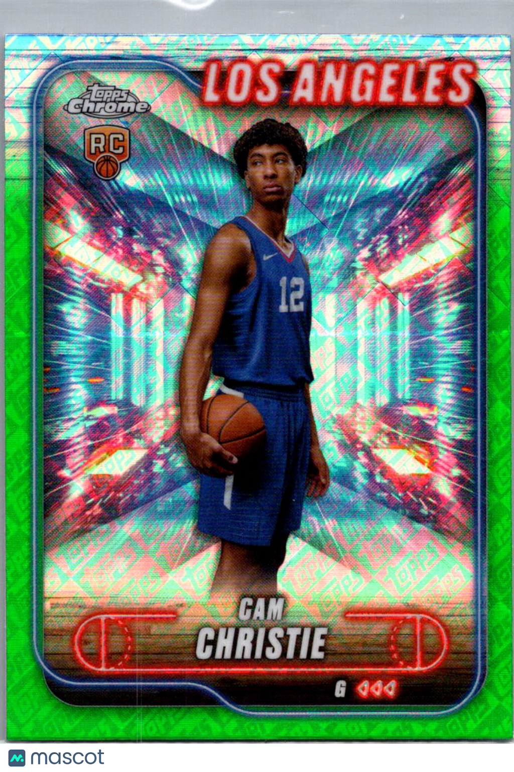 2025 Chrome Basketball Cam Christie #151 Topps Logo Green RC