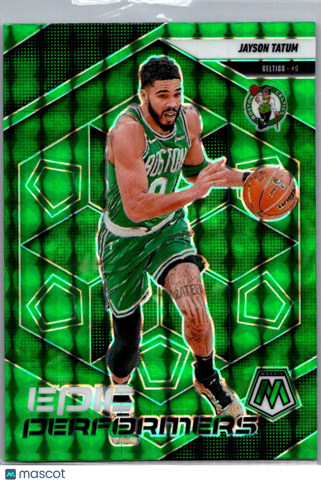 2025 Panini Mosaic Jayson Tatum #4 Green