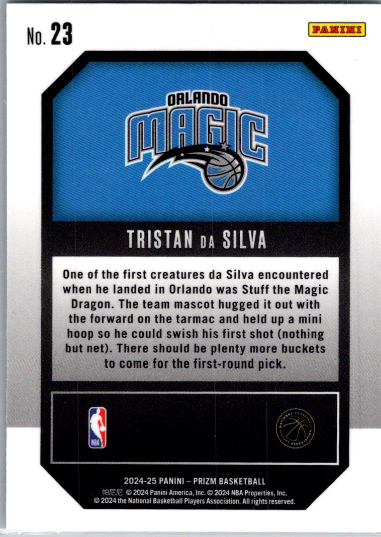 2024 Panini Prizm Emergent Tristan da Silva #23 RC
