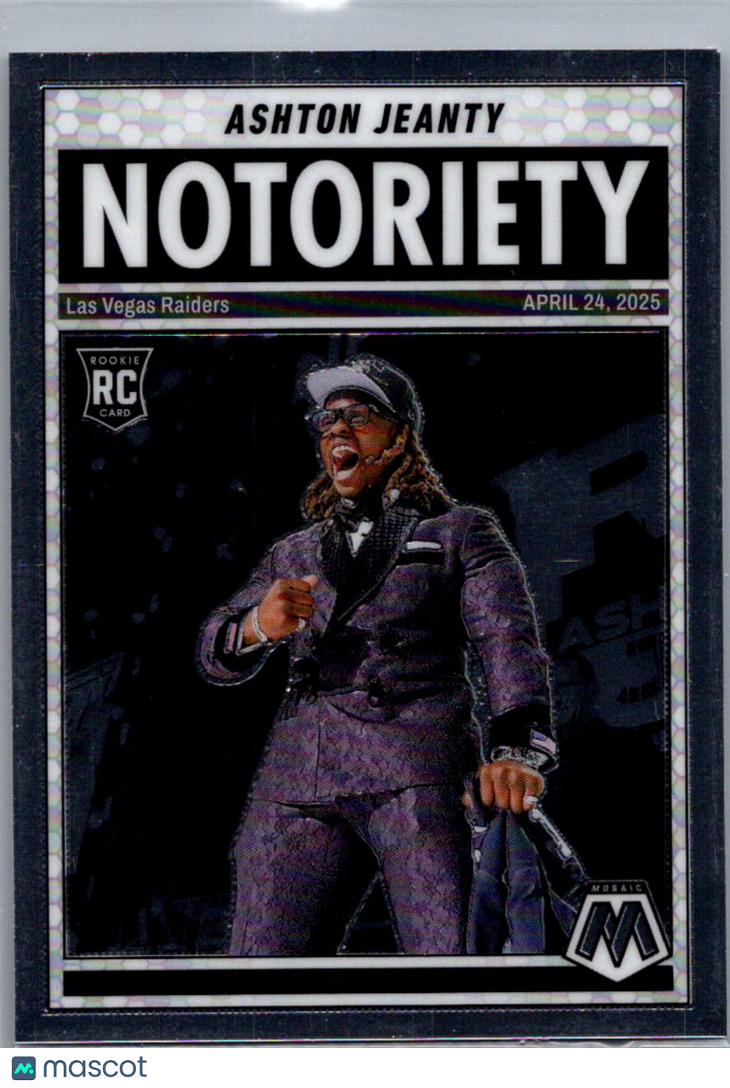 2025 Panini Mosaic Football Ashton Jeanty #18 Notoriety RC