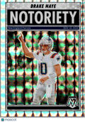 2025 Panini Mosaic Drake Maye #3 Silver Prizm
