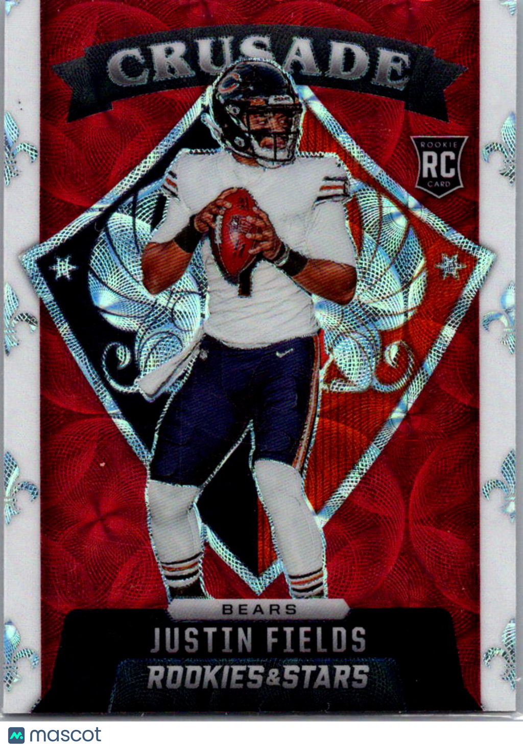 2021 Panini Rookies & Stars Crusade Prizm Justin Fields #CR-23 Red Scope RC