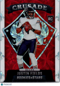 2021 Panini Rookies & Stars Crusade Prizm Justin Fields #CR-23 Red Scope RC