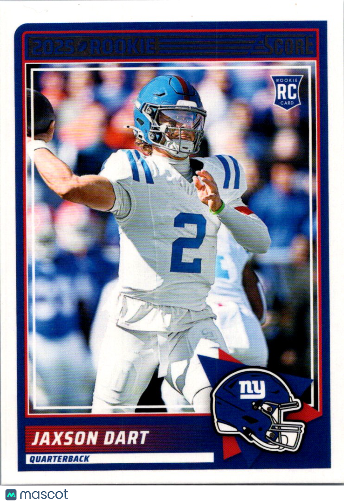 2025 Panini Score Football Jaxson Dart #35 RC